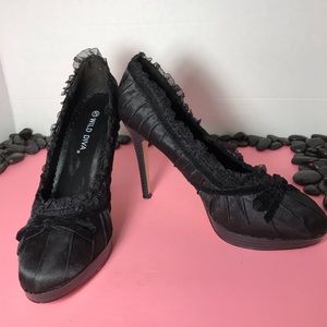 Wild Diva High Heel Lace Shoes
